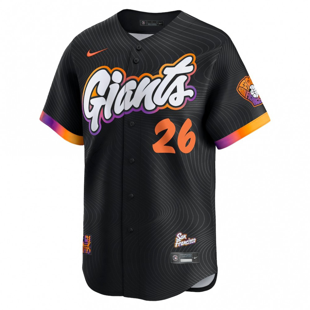 Matt Chapman San Francisco Giants 2025 City Connect Limited Jersey - Anthracite-Pro Kit Vault | Brand New 26/27 Sports Jerseys